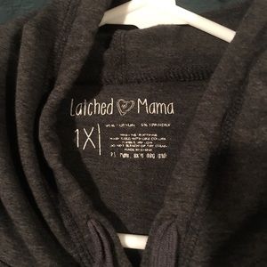 XL nursing hooded sweatshirt, gray